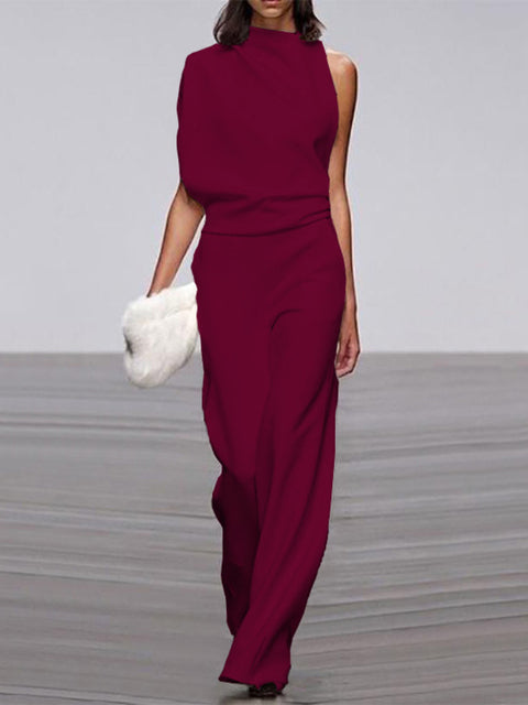 Damesjumpsuit met wijde pijpen