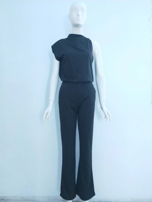 Damesjumpsuit met wijde pijpen
