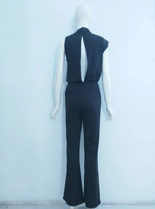 Damesjumpsuit met wijde pijpen