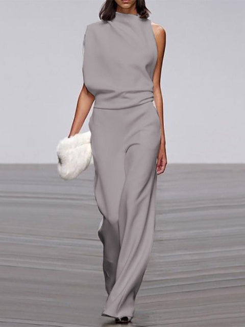 Damesjumpsuit met wijde pijpen