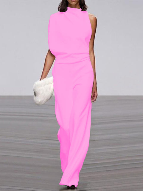 Damesjumpsuit met wijde pijpen