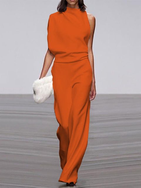 Damesjumpsuit met wijde pijpen