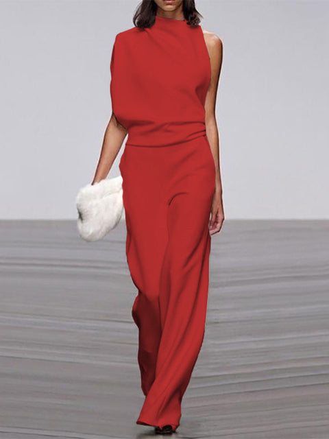 Damesjumpsuit met wijde pijpen