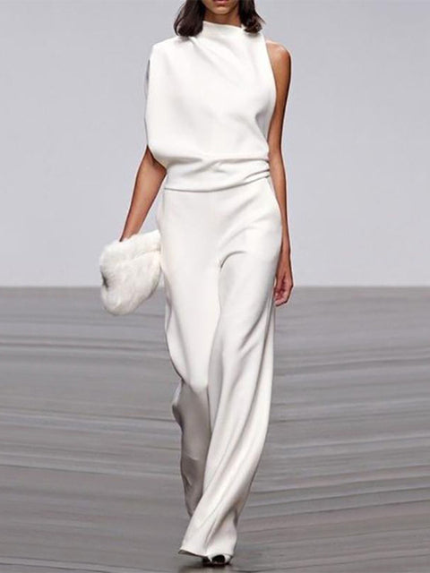 Damesjumpsuit met wijde pijpen