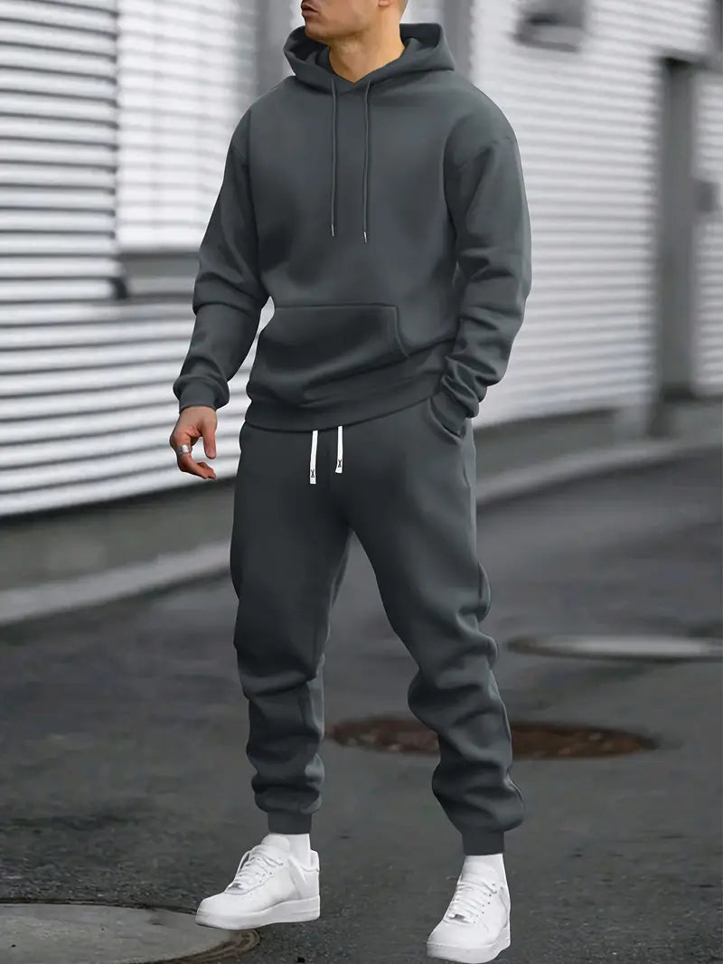 Heren trainingspak set met hoodie en broek