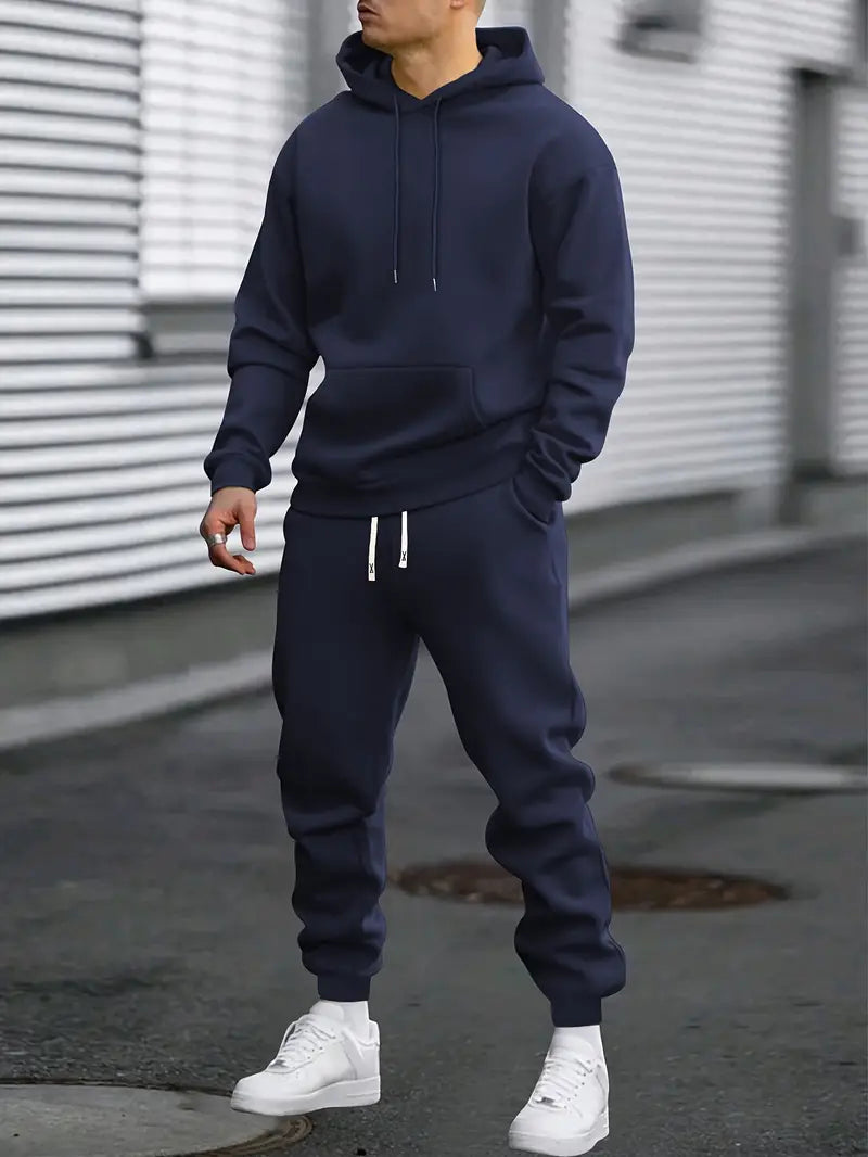 Heren trainingspak set met hoodie en broek