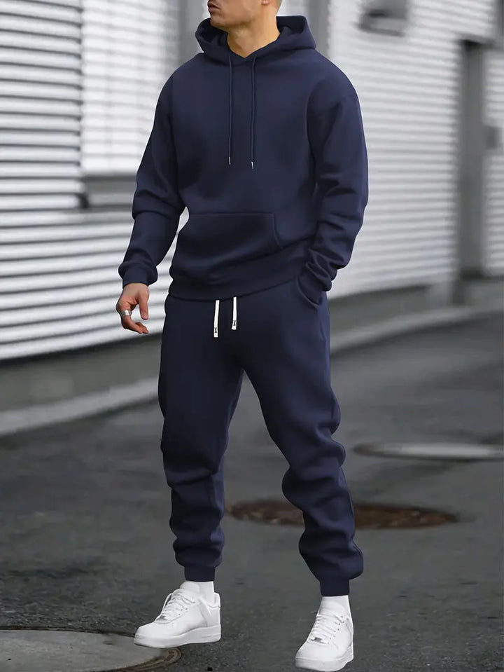 Heren trainingspak set met hoodie en broek