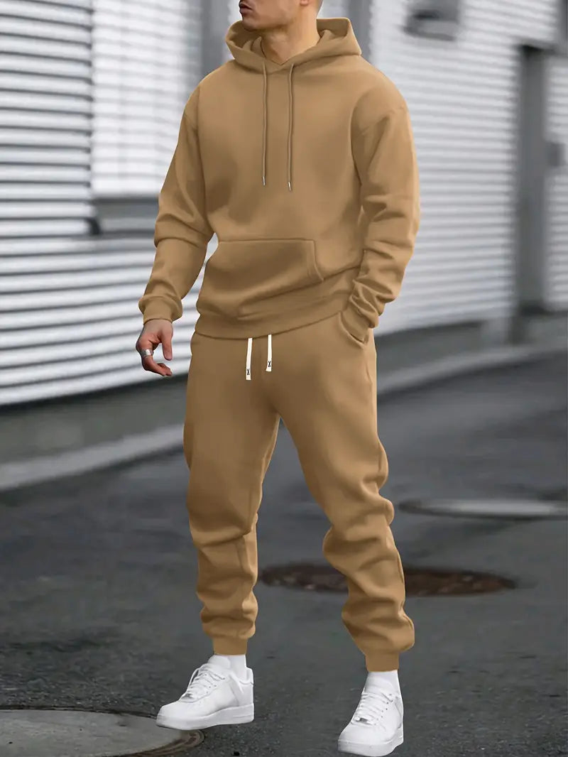 Heren trainingspak set met hoodie en broek