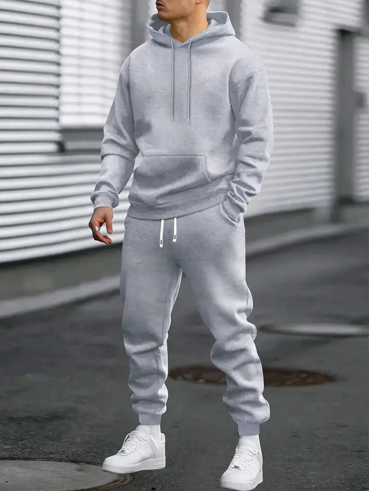 Heren trainingspak set met hoodie en broek