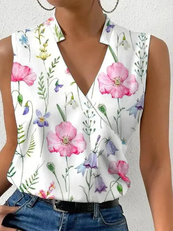 Zomerblouse voor dames, ademend, getailleerd, veelzijdig