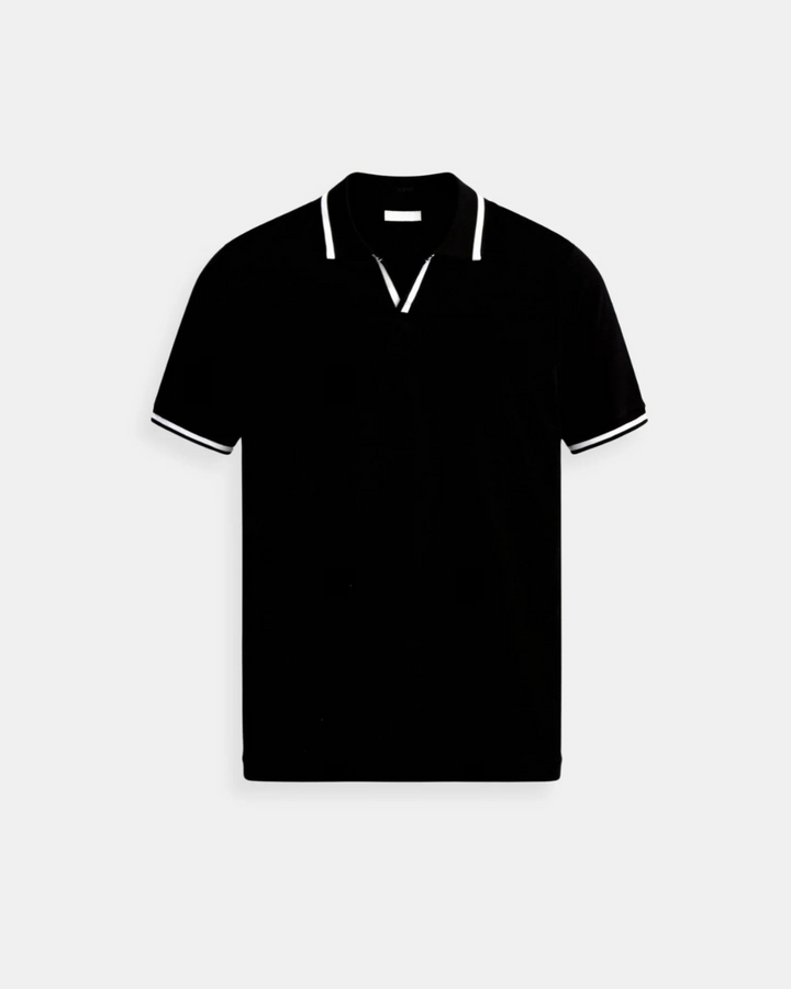 Sportieve Polo met Contrast Kraag en Slim Fit