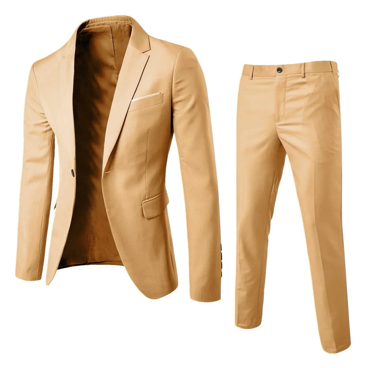 Klassiek herenpak met jasje en pantalon, formeel