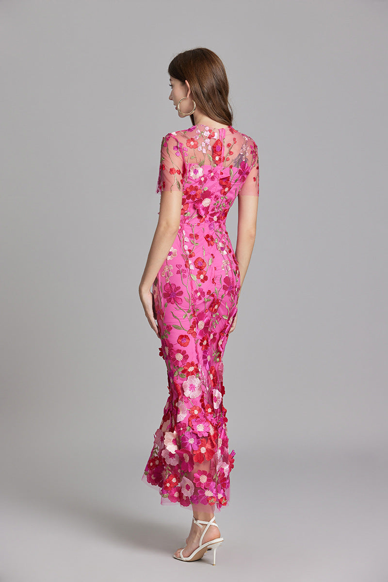 Mouwloze maxi-jurk met bloemenprint voor dames