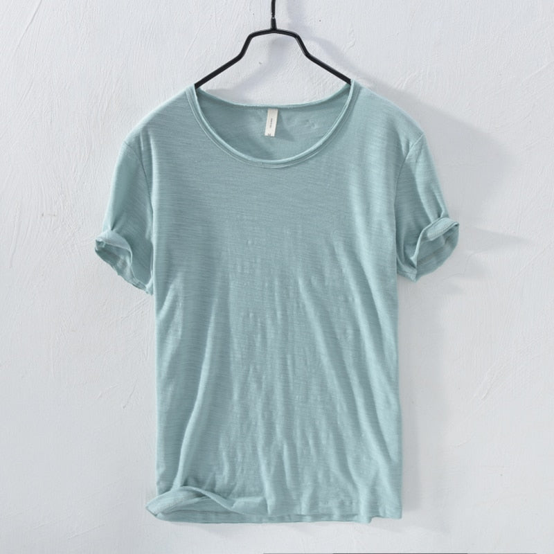 Casual t-shirt met korte mouwen van katoen voor heren