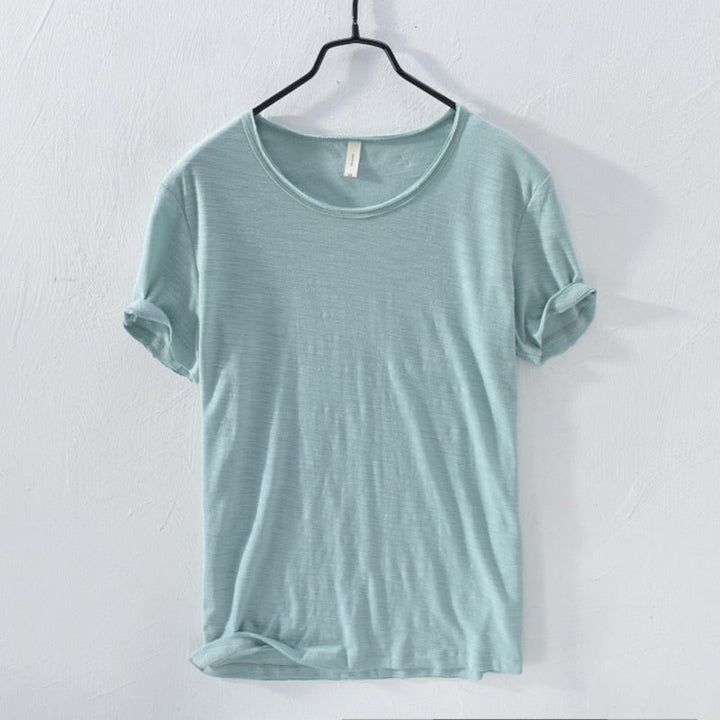 Casual t-shirt met korte mouwen van katoen voor heren