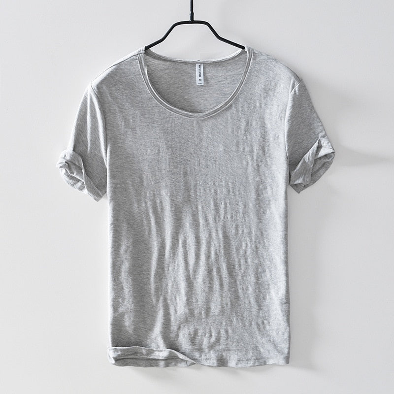 Casual t-shirt met korte mouwen van katoen voor heren