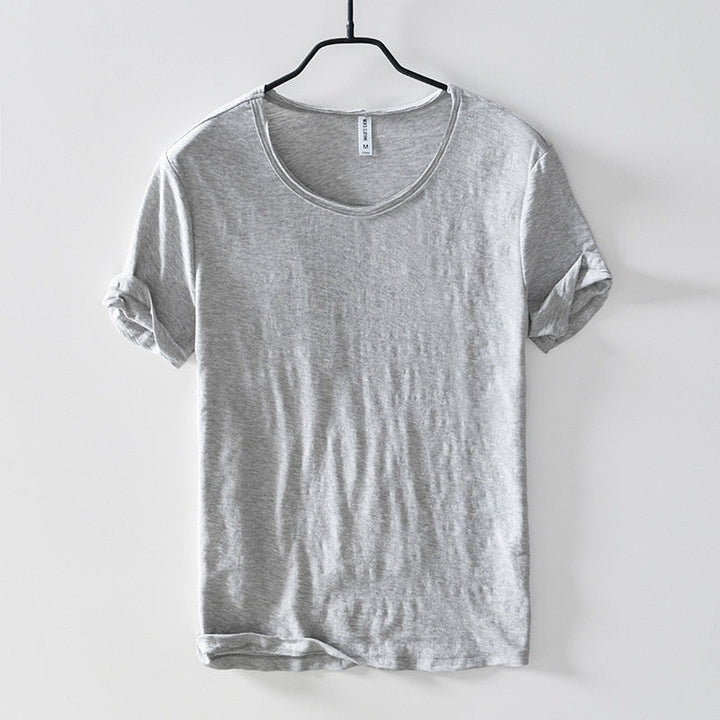 Casual t-shirt met korte mouwen van katoen voor heren