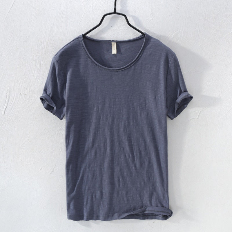 Casual t-shirt met korte mouwen van katoen voor heren