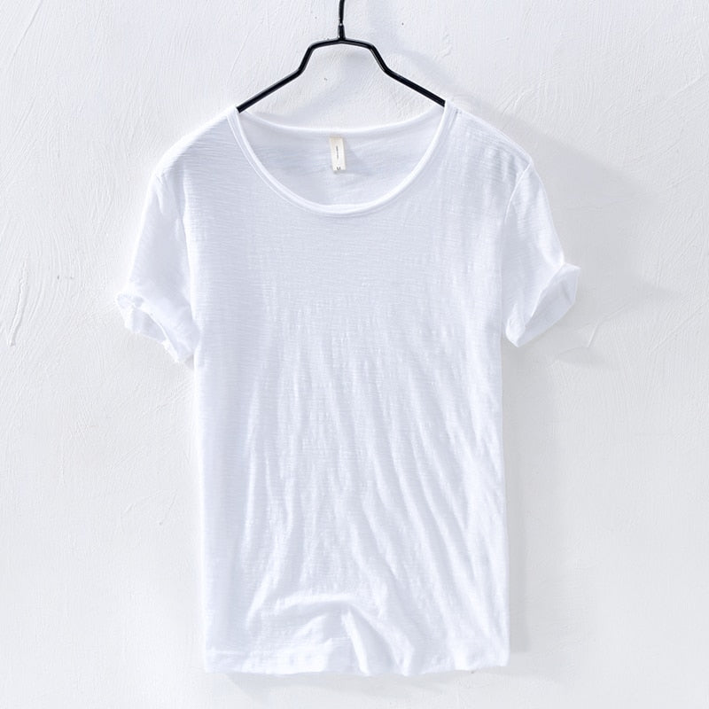 Casual t-shirt met korte mouwen van katoen voor heren