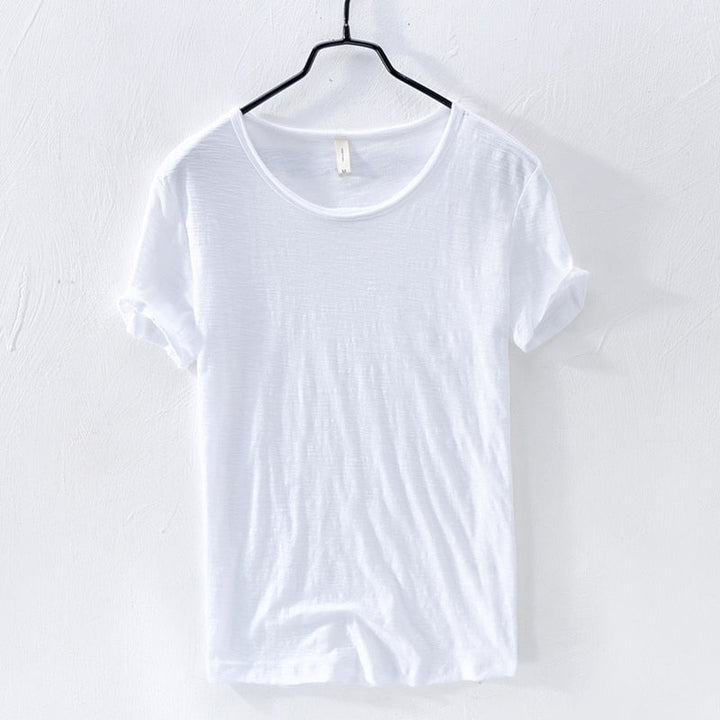 Casual t-shirt met korte mouwen van katoen voor heren