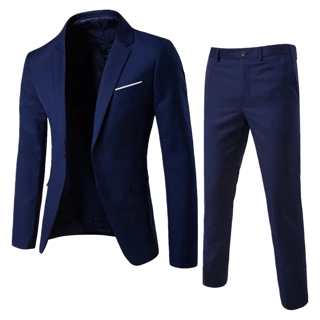 Klassiek herenpak met jasje en pantalon, formeel