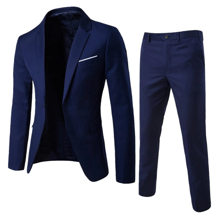 Klassiek herenpak met jasje en pantalon, formeel
