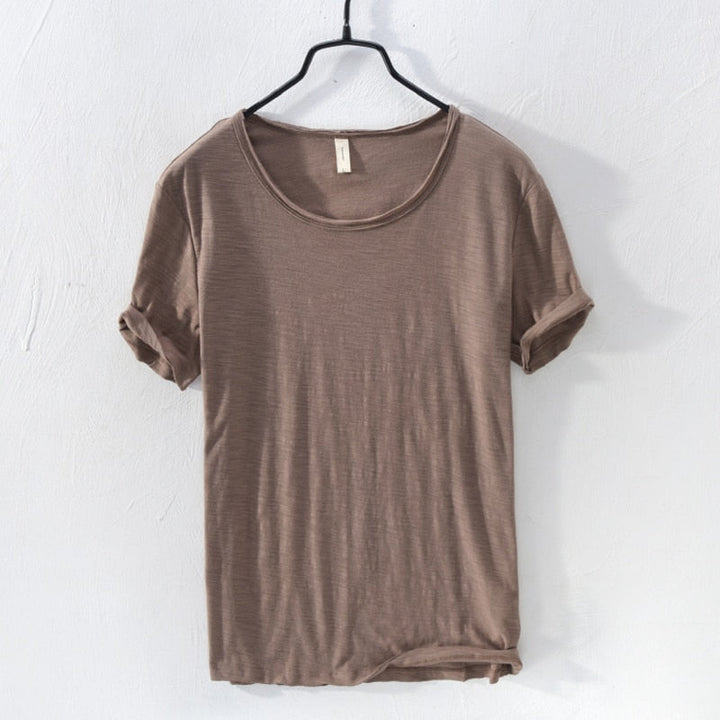 Casual t-shirt met korte mouwen van katoen voor heren