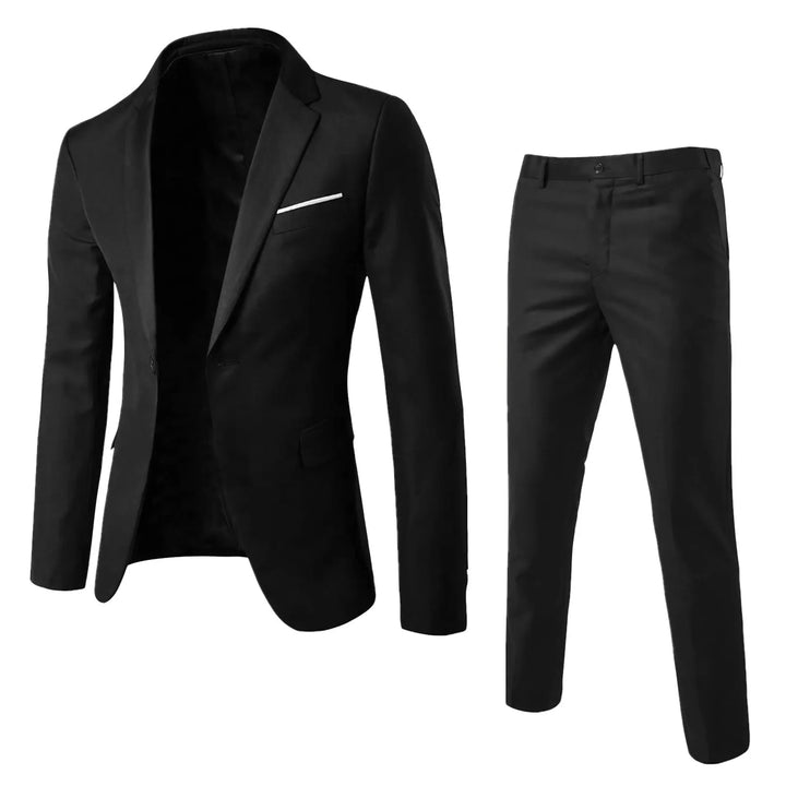 Klassiek herenpak met jasje en pantalon, formeel