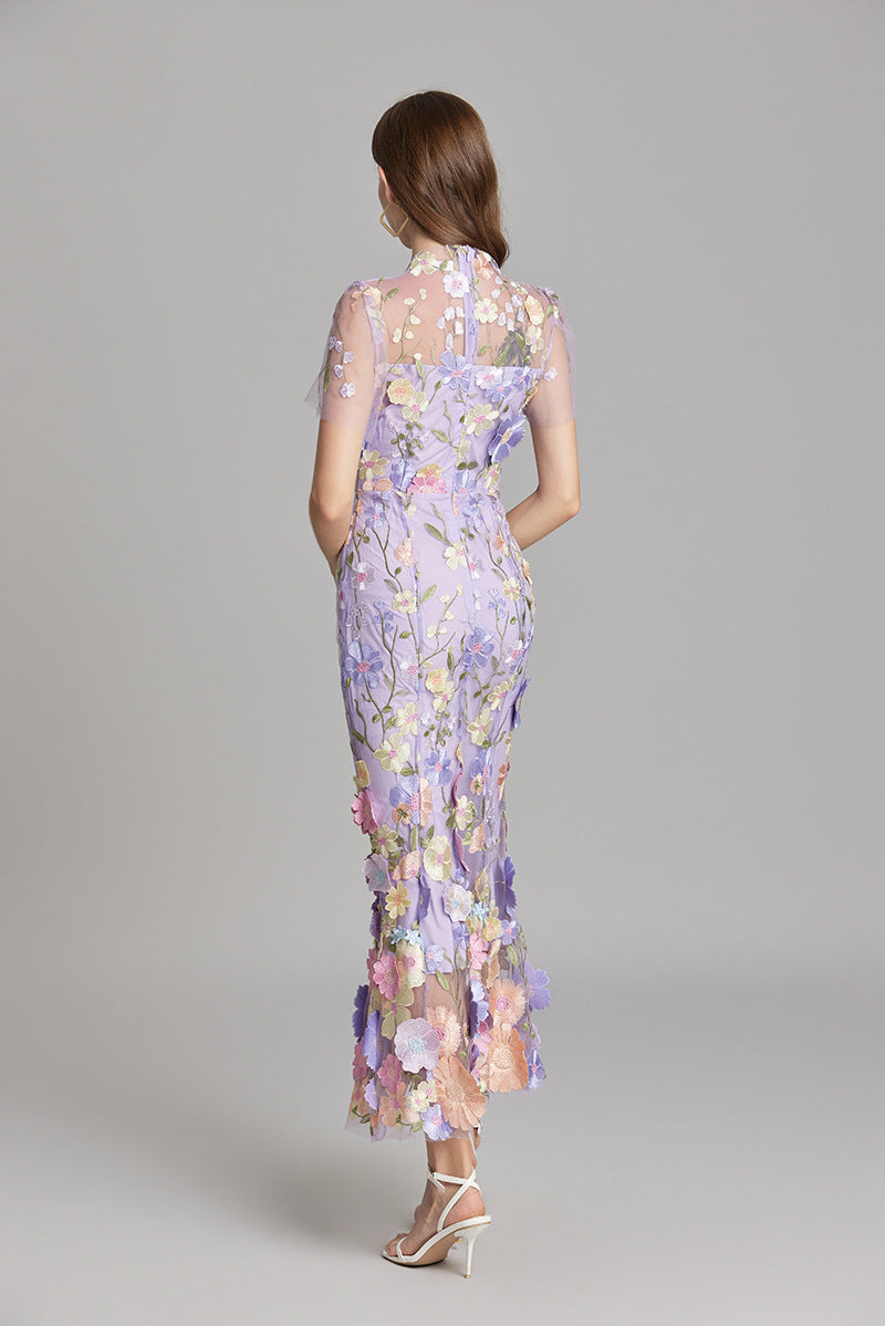 Mouwloze maxi-jurk met bloemenprint voor dames