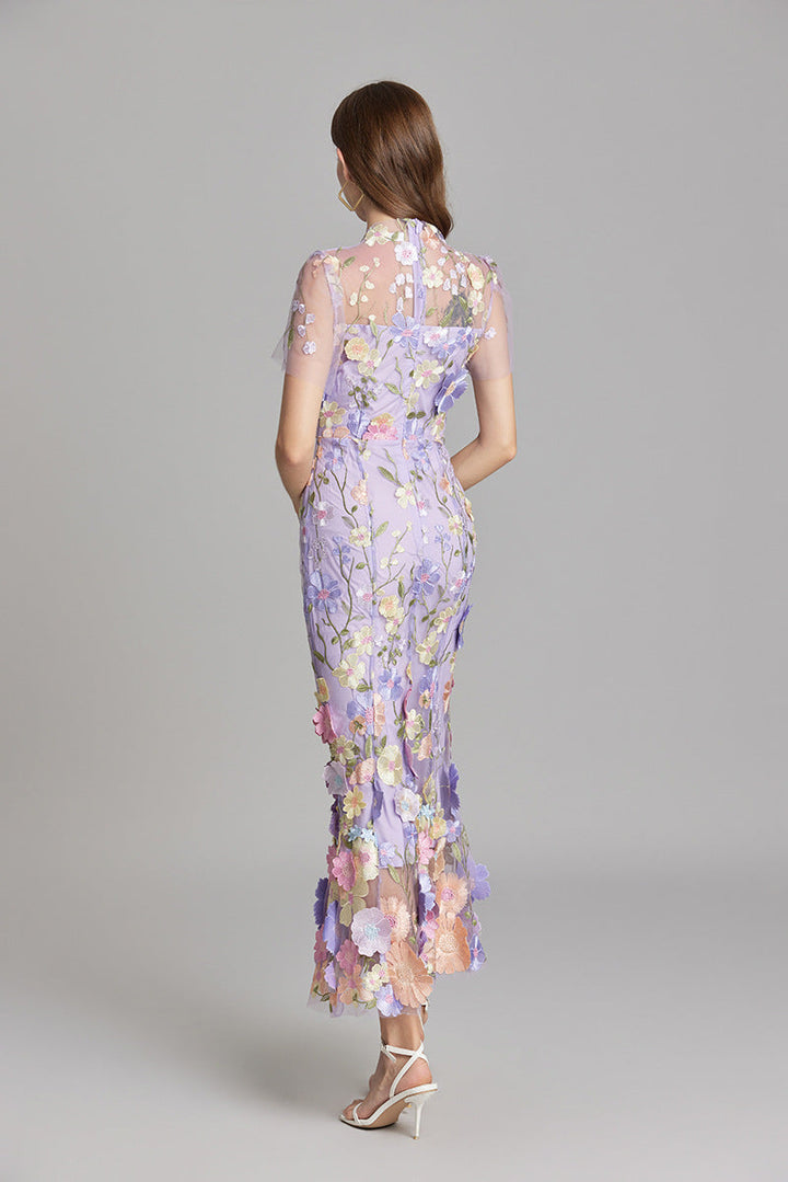 Mouwloze maxi-jurk met bloemenprint voor dames