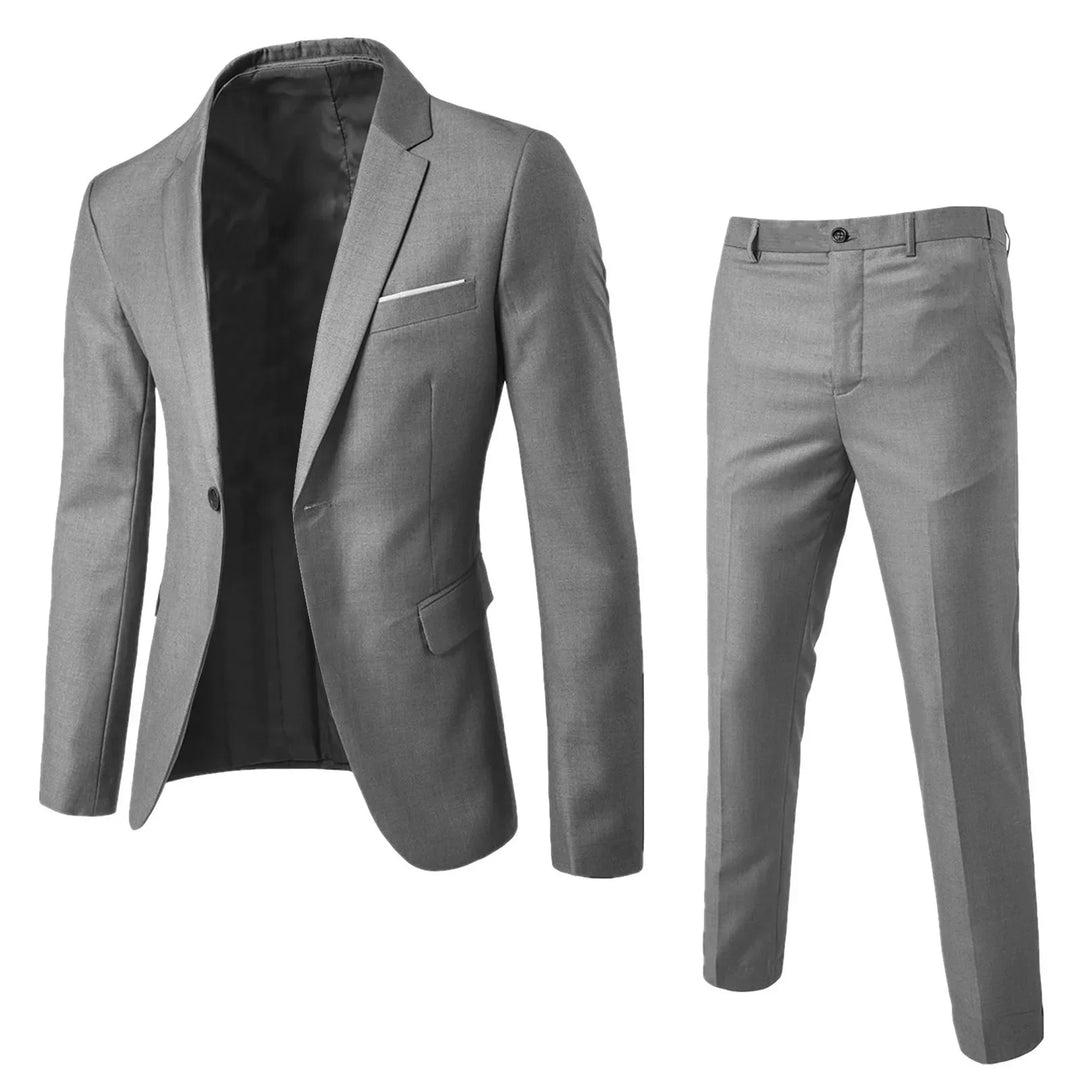 Klassiek herenpak met jasje en pantalon, formeel