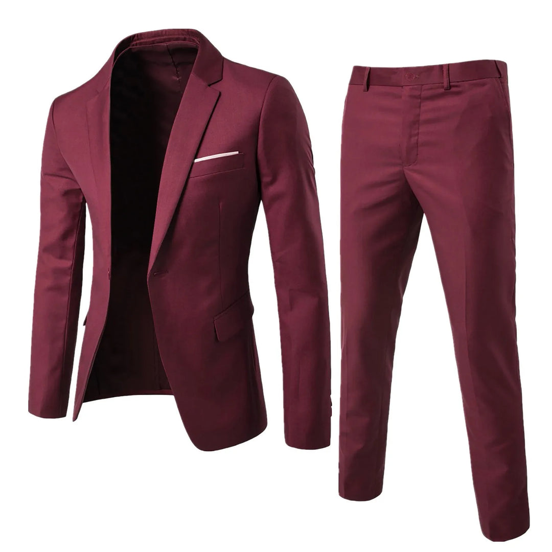 Klassiek herenpak met jasje en pantalon, formeel