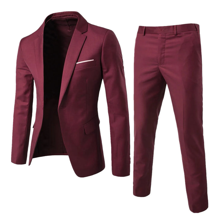 Klassiek herenpak met jasje en pantalon, formeel