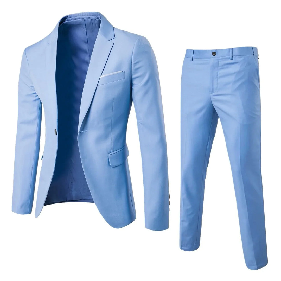 Klassiek herenpak met jasje en pantalon, formeel
