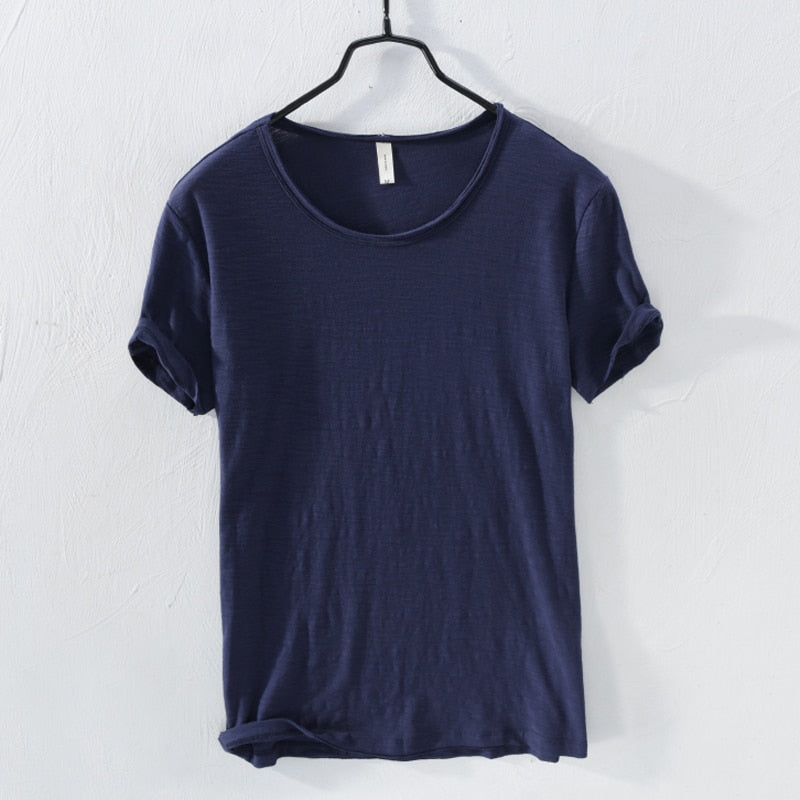 Casual t-shirt met korte mouwen van katoen voor heren
