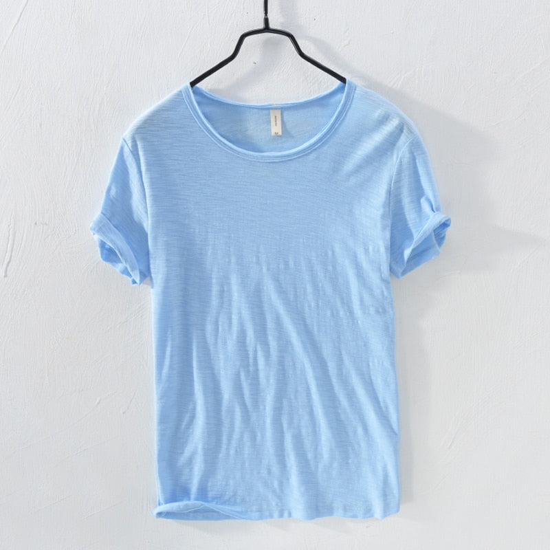 Casual t-shirt met korte mouwen van katoen voor heren