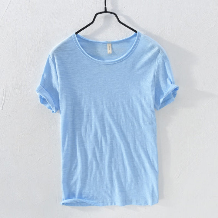 Casual t-shirt met korte mouwen van katoen voor heren