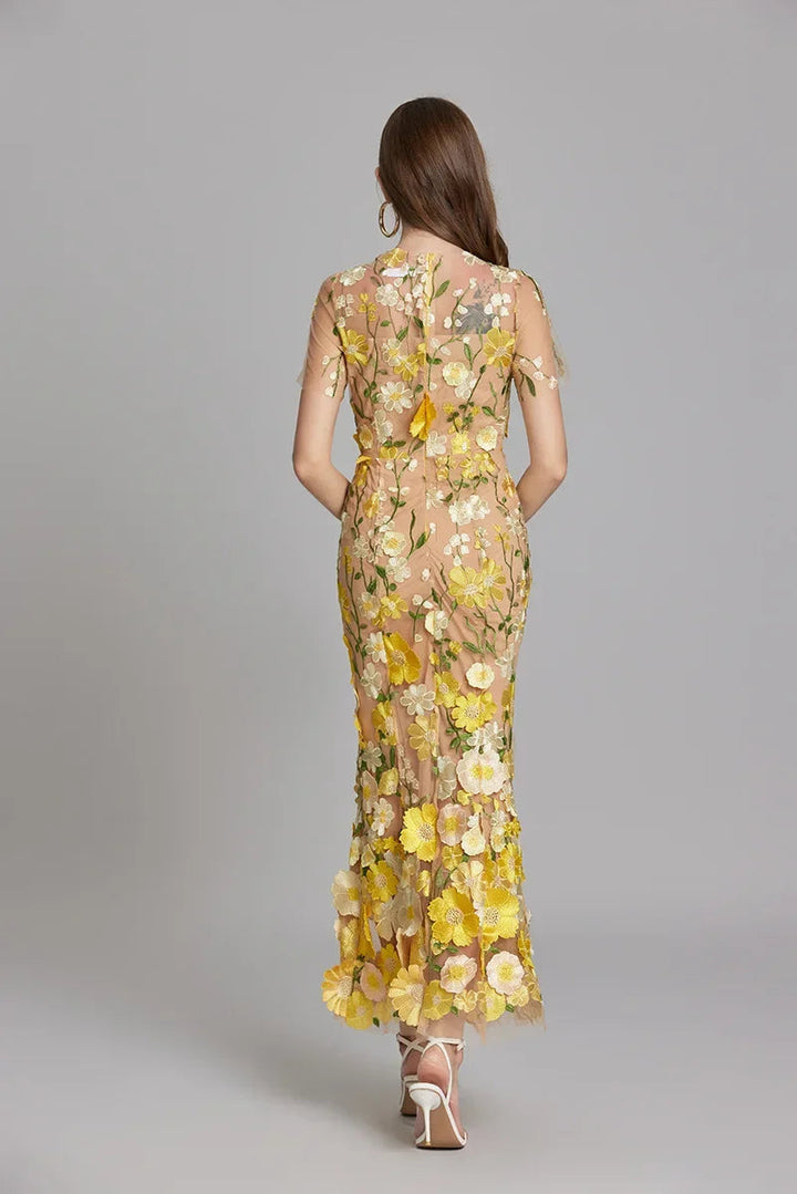 Mouwloze maxi-jurk met bloemenprint voor dames