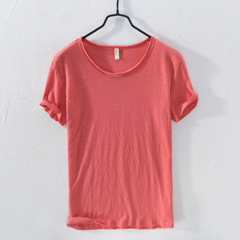 Casual t-shirt met korte mouwen van katoen voor heren