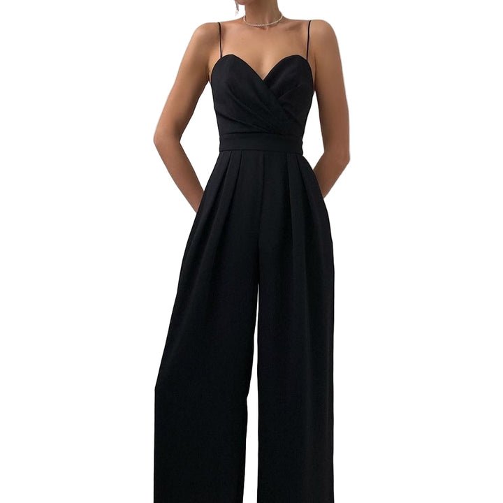 Elegante damesjumpsuit met verstelbare bandjes