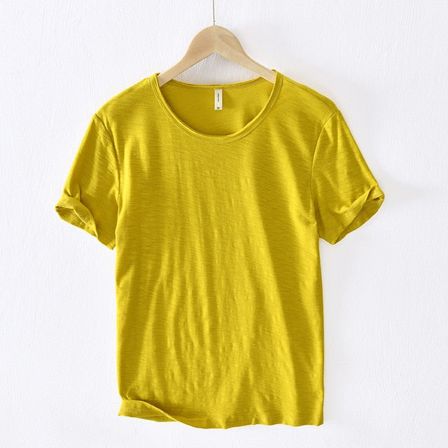Casual t-shirt met korte mouwen van katoen voor heren
