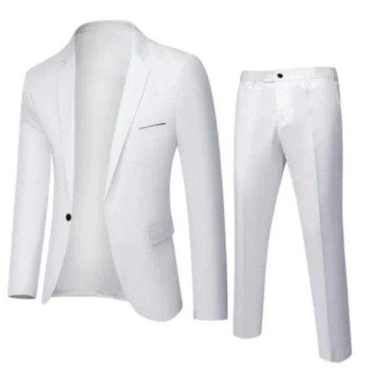 Slim fit tweedelig pak voor heren