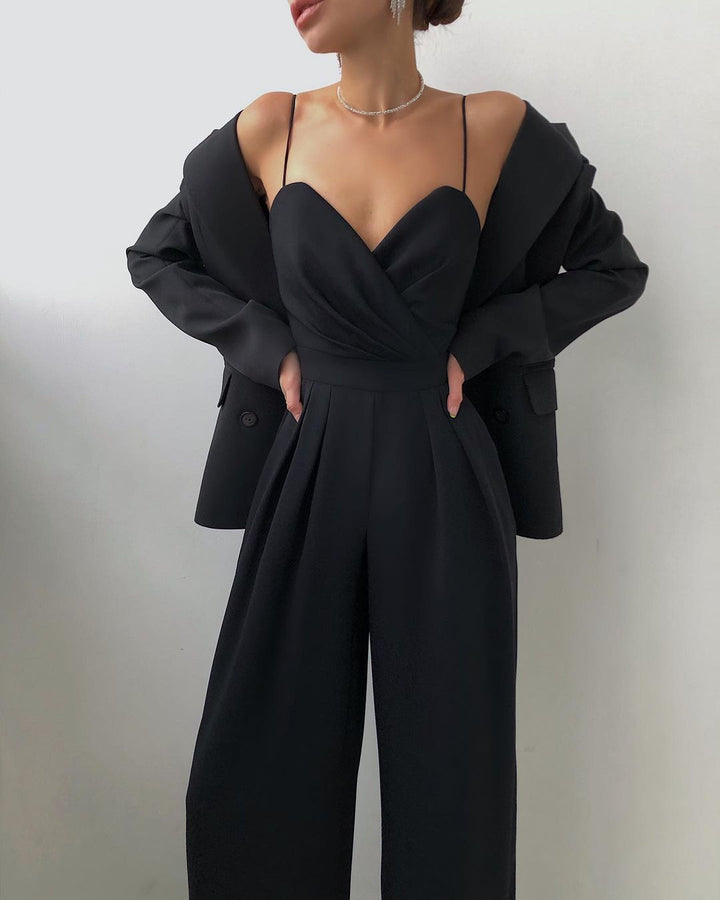 Jumpsuit voor dames met wijde pijpen