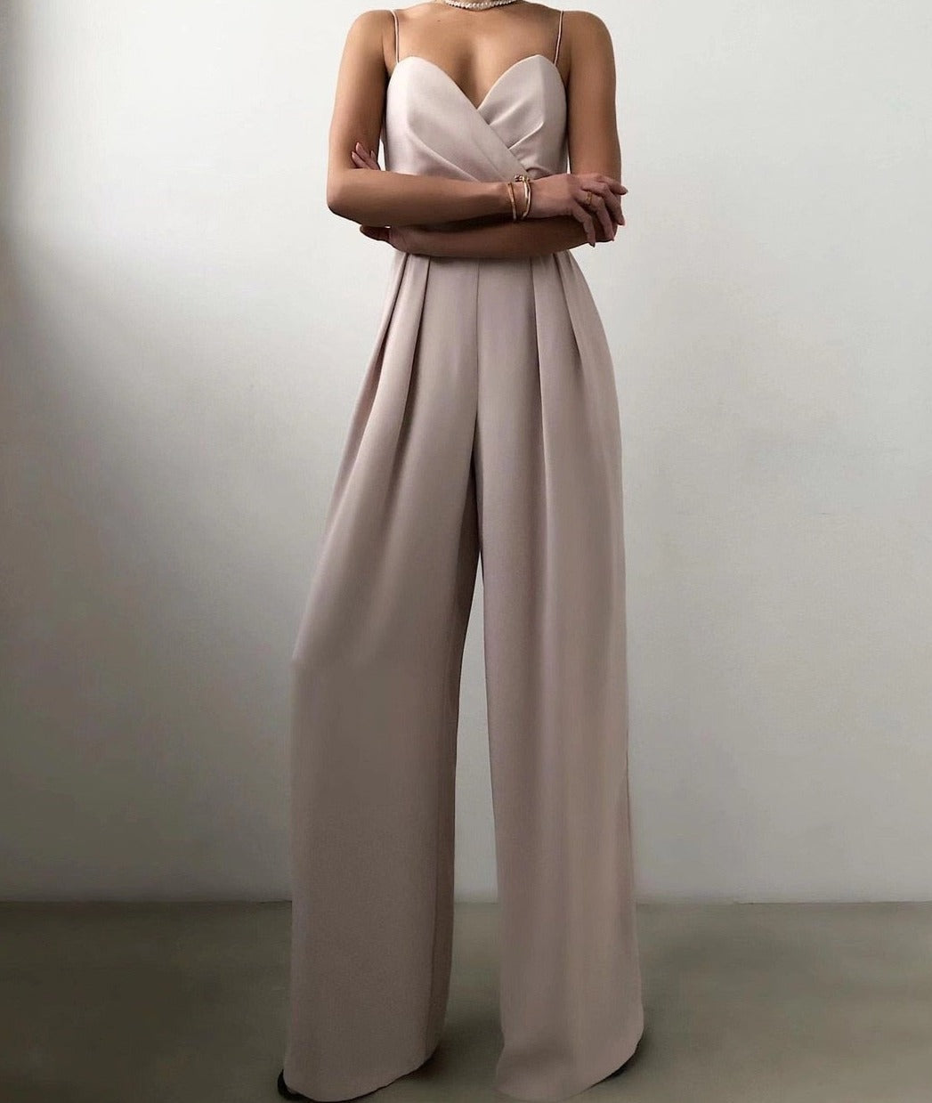 Jumpsuit voor dames met wijde pijpen