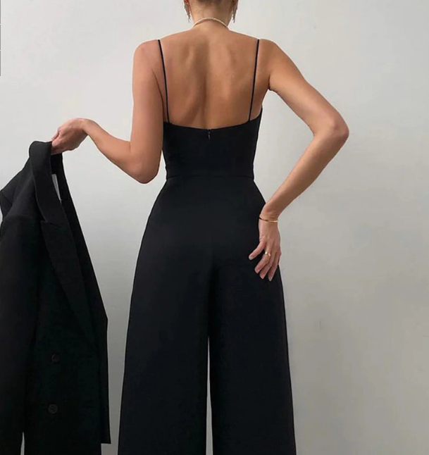 Jumpsuit voor dames met wijde pijpen