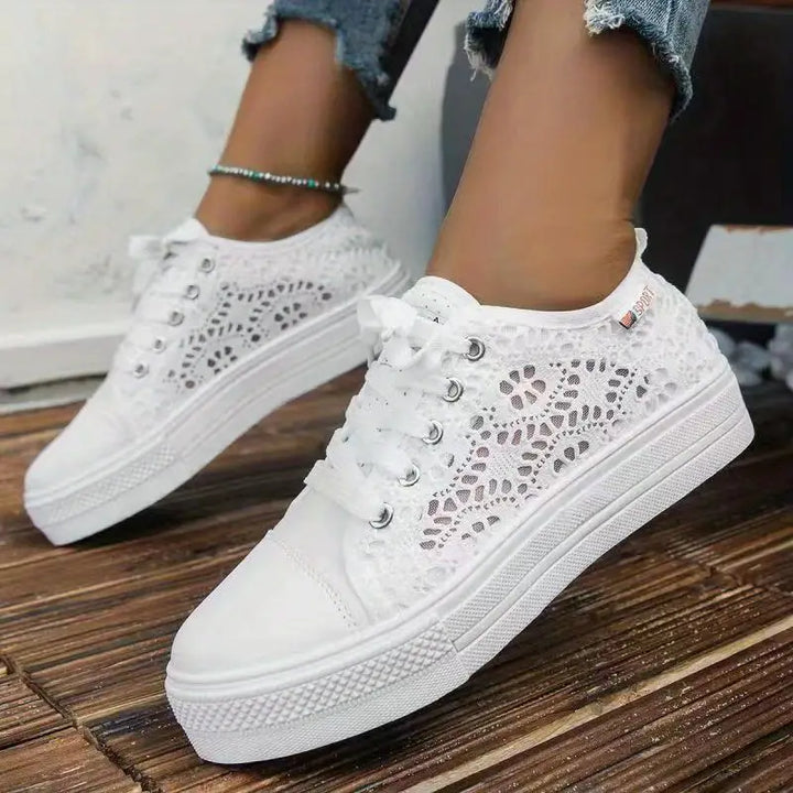 Minimalistische platform sneakers voor dames, zomer