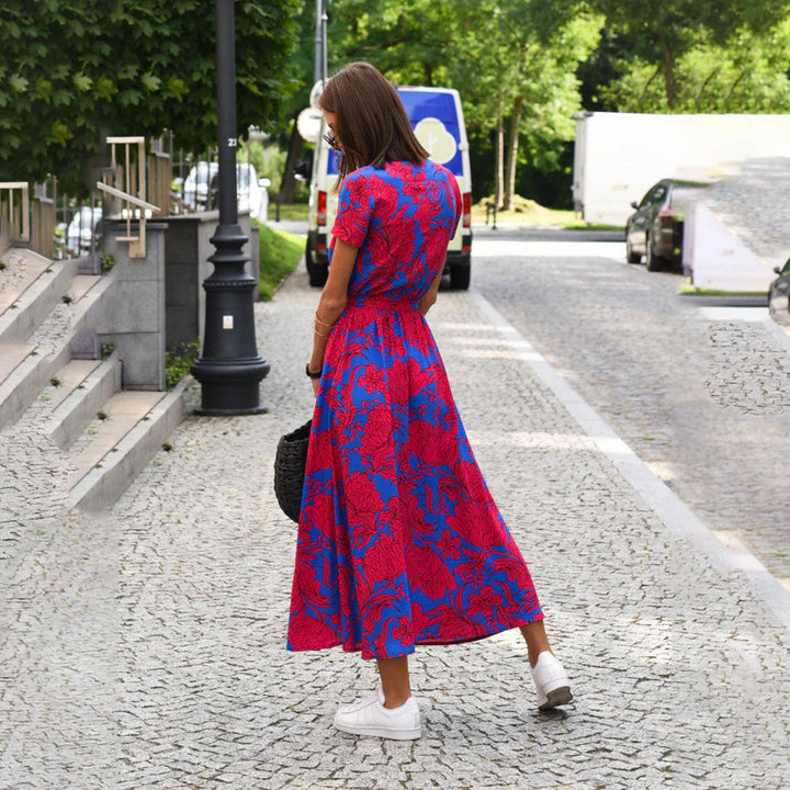 Bloemenmaxijurk voor dames, perfect voor een zomerbruiloft