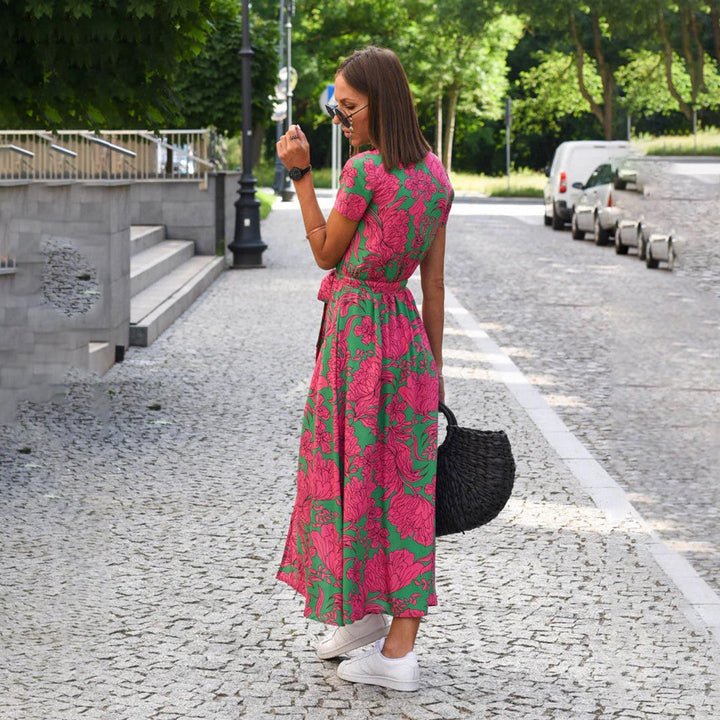 Bloemenmaxijurk voor dames, perfect voor een zomerbruiloft
