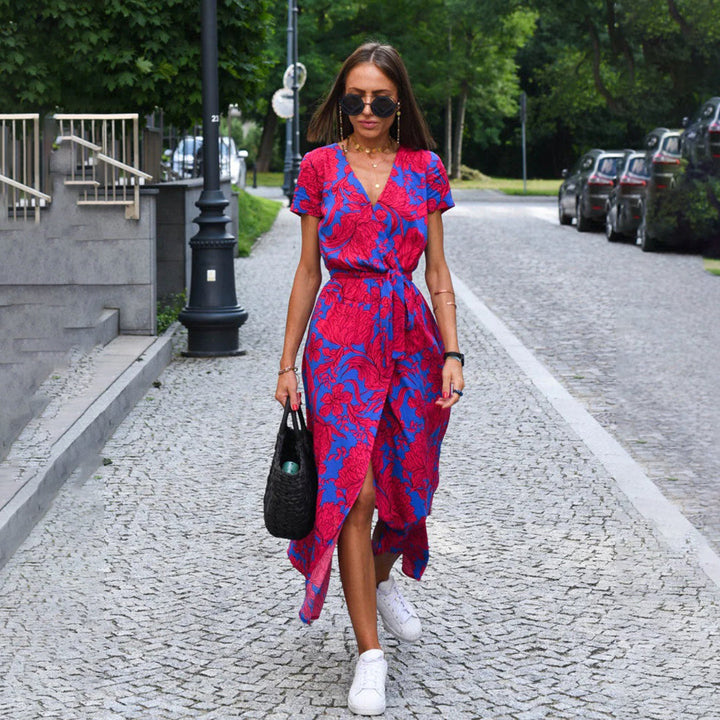 Bloemenmaxijurk voor dames, perfect voor een zomerbruiloft
