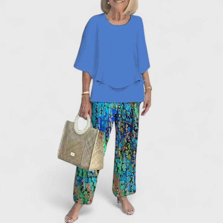Elegante casual tweedelige set voor dames